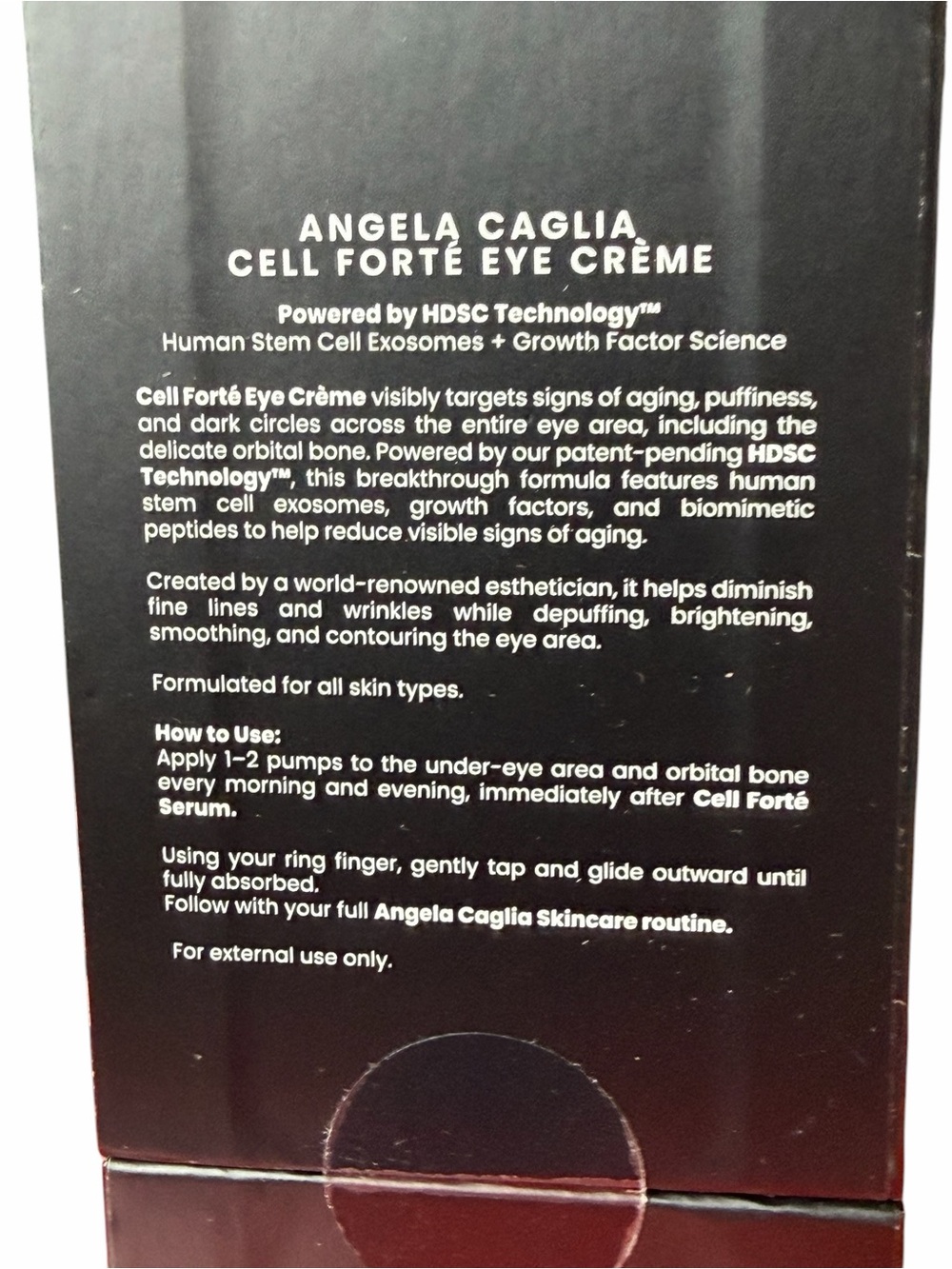 $$225 Cell Forté Eye Crème - Angela Caglia -SEALED! - Picture 5 of 10